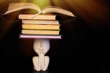 stack of books