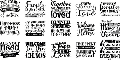 Fototapeta premium Family SVG Bundle 02