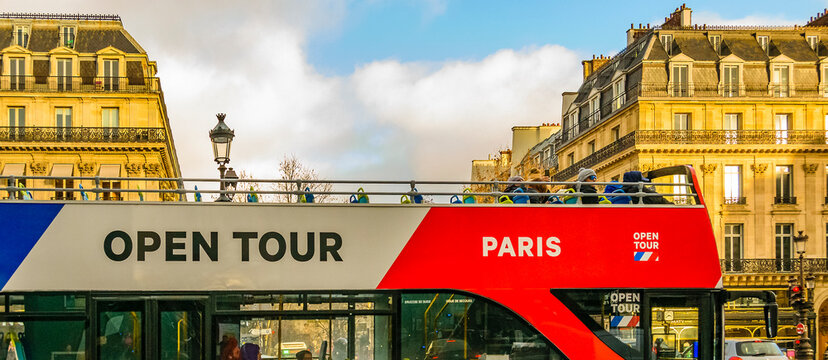 Touristic bus, paris, france