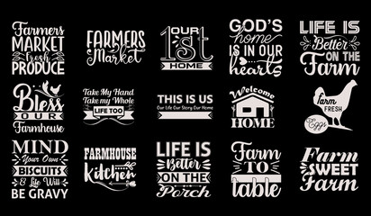 Fototapeta premium Farmhouse SVG Bundle 