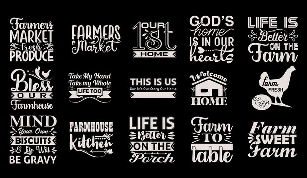 Farmhouse SVG Bundle 