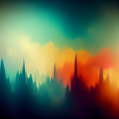 A colorful illustation abstract wallpaper	