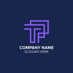 LETTER LOGO T,P