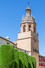 Fototapeta na wymiar The church of Santa Maria la Mayor of Ronda, Spain