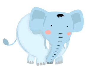 Big and small animals, bright colors, pastel colors