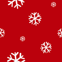 Christmas sowflake seamless pattern lineal shadow 