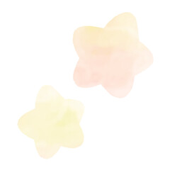 シンプルな水彩風の星