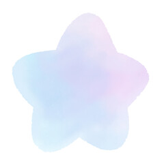 シンプルな水彩風の星