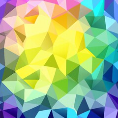 Abstract 2D geometric colorful background created with AI