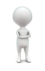 3d man standing concept