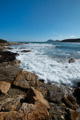 Beautiful white sandy beach at San Teodoro Sardinia