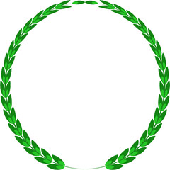 Green laurel wreath for logo 