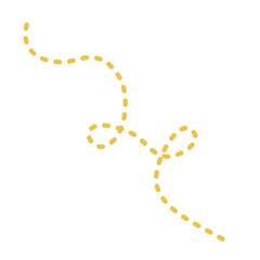Abstract gold dashed line