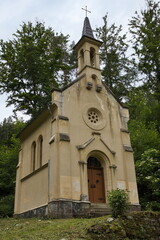 Fototapeta na wymiar Chapel of Saint Antonius at Javorník,Javornik District,Czech Republic,Europe 