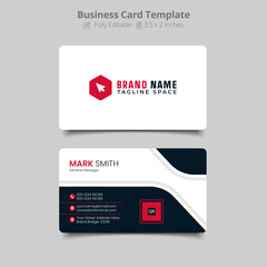 Corporate business card design template