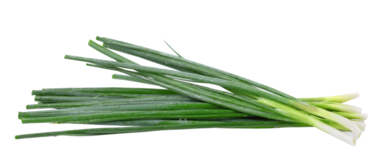 Green onion  on  transparent png