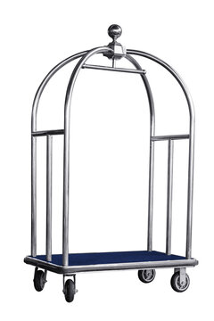 Stainless steel luxury trolley bag.