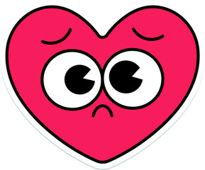Emoji Heart Shape Pleading Sticker