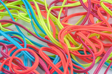 Different colors of elastic band for sewing clothes  and auxiliary material for textile