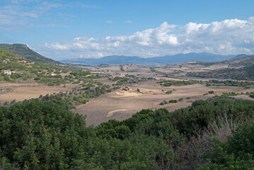 Landscape Sardinia near the ancient village Castelsardo.