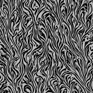 Abstract dark model pattern render with curvy lines