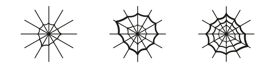 Sing of web spider for web background design. Vector spider icon.