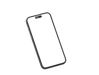 realistic smartphone template mockup for user experience presentation. Stylish concept design for websites, applications and landing pages.