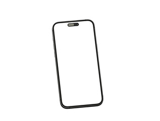 All-screen smartphone mockup isolated 3d