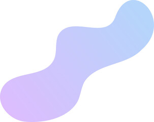 Abstract fluid shape. Gradient liquid element. Amoeba splash design. 