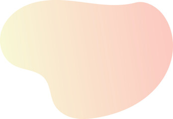 Abstract fluid shape. Gradient liquid element. Amoeba splash design. 