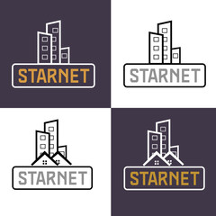 Obraz premium Abstract company logo design, Modern corporate business logo design template vector illustration, Minimal logo design concept.