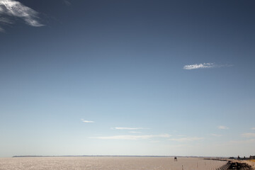 View of Dovercourt Beach in Essex England