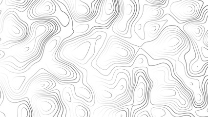 Abstract white topography vector background. Line topography map design. The concept of conditional geographical pattern and topography.	