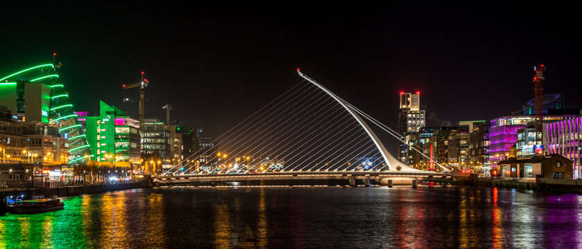 The Samuel Beckett Bridge, Dublin, Ireland, March 2020