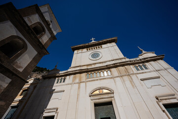 Fototapeta na wymiar Church of Santa Maria Assunta at Positano town , Amalfi coast, Italy.