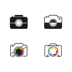 Photographic camera logo, camera lens, and digital.