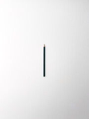 Sharp graphite grey pencil isolated on a white background