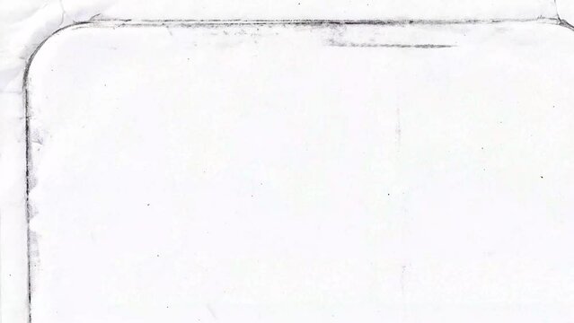 A gritty grunge paper texture scans of vintage background. Abstract folded paper with texture edge for video overlay and copy space. Dirty retro animation for video effect