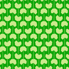 Malva Neglecta leaf pattern in pea green and broccoli green. Can be used for fashion and textile graphics as a fabric all-over print or for home decor such as wallpapers, tablecloths, bedclothes