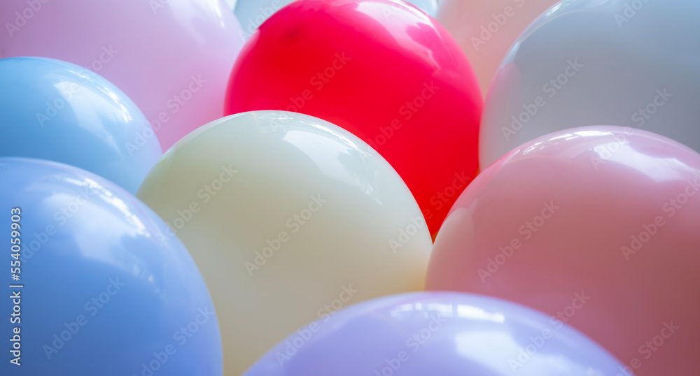 Poster abstract colorful balloon pattern background