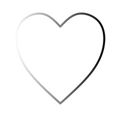 love icon with gradient colors