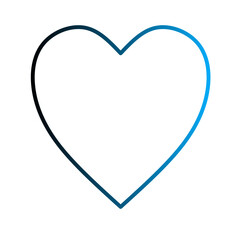 love icon with gradient colors