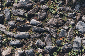 Stone wall structure of an old house