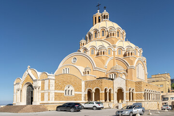 Fototapeta na wymiar Melkite Greek Catholic basilica of St. Paul at Harissa, Lebanon