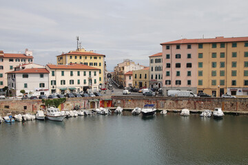 Harbour in Livorno, Toscana, Italy