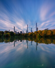 Obraz premium Manhattan skyline from Central park