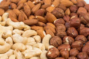 Various kinds of nuts