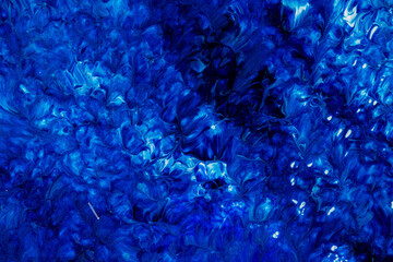 Naklejka na ściany i meble Blue paint texture background blue color