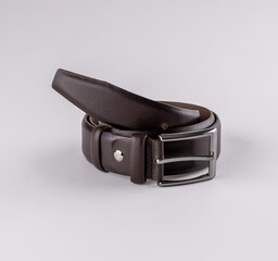 colorful leather belt standing in isolated environment