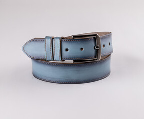 colorful leather belt standing in isolated environment